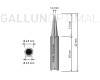 GALLUNOPTIMAL Dauerlötspitze für GALLUNOPTIMAL SPRINT65, gerade, meißelförmig, 1,6 mm breit