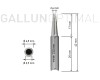 GALLUNOPTIMAL Dauerlötspitze für GALLUNOPTIMAL SPRINT65, gerade, meißelförmig 2,4 mm breit