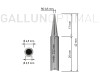 GALLUNOPTIMAL Dauerlötspitze für GALLUNOPTIMAL SPRINT65, gerade, bleistiftspitz, Ø 0,5 mm